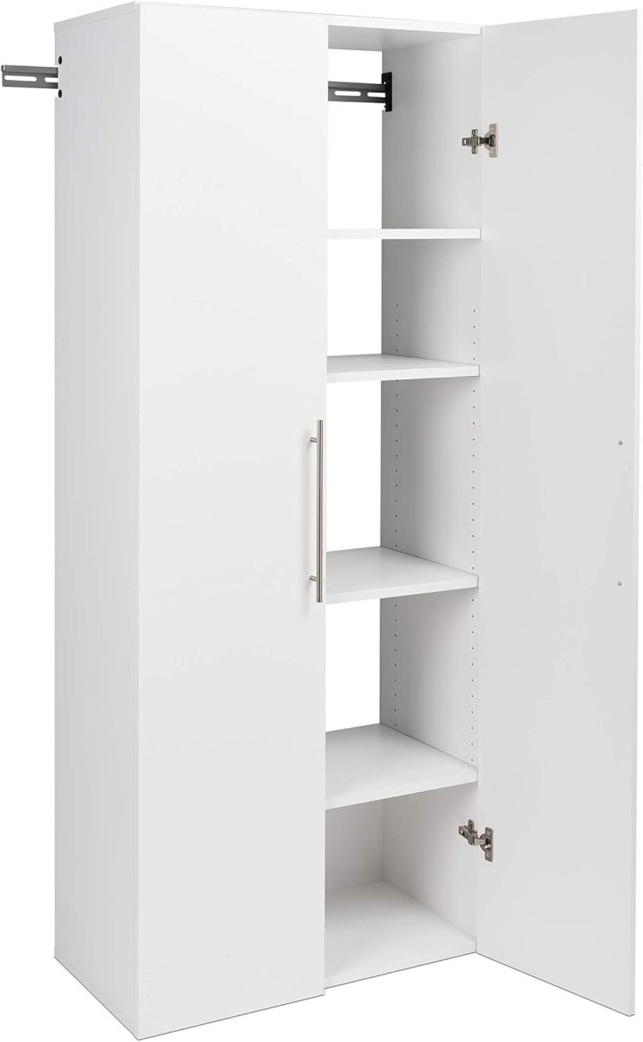 30" Hangups Large Storage Cabinet White - Prepac: Wall Mounted, Workshop & Office Organizer