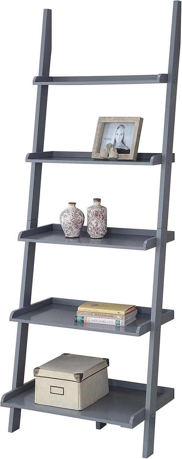 Convenience Concepts American Heritage Bookshelf Ladder, Gray