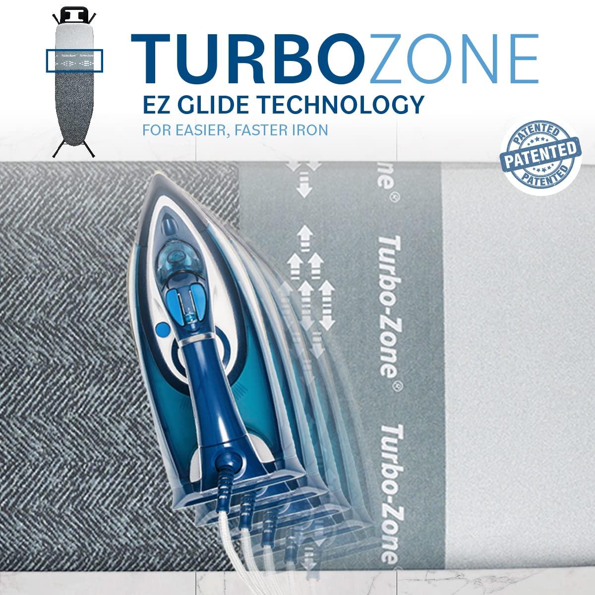 Gray and White Stainless Steel Foldable Ironing Board