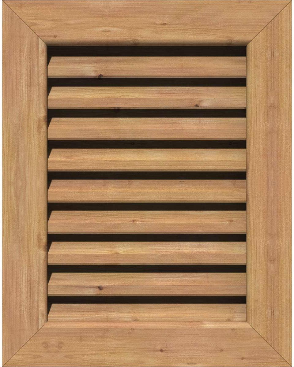 Ekena Millwork Wood Outdoor Louver / Gable Vent