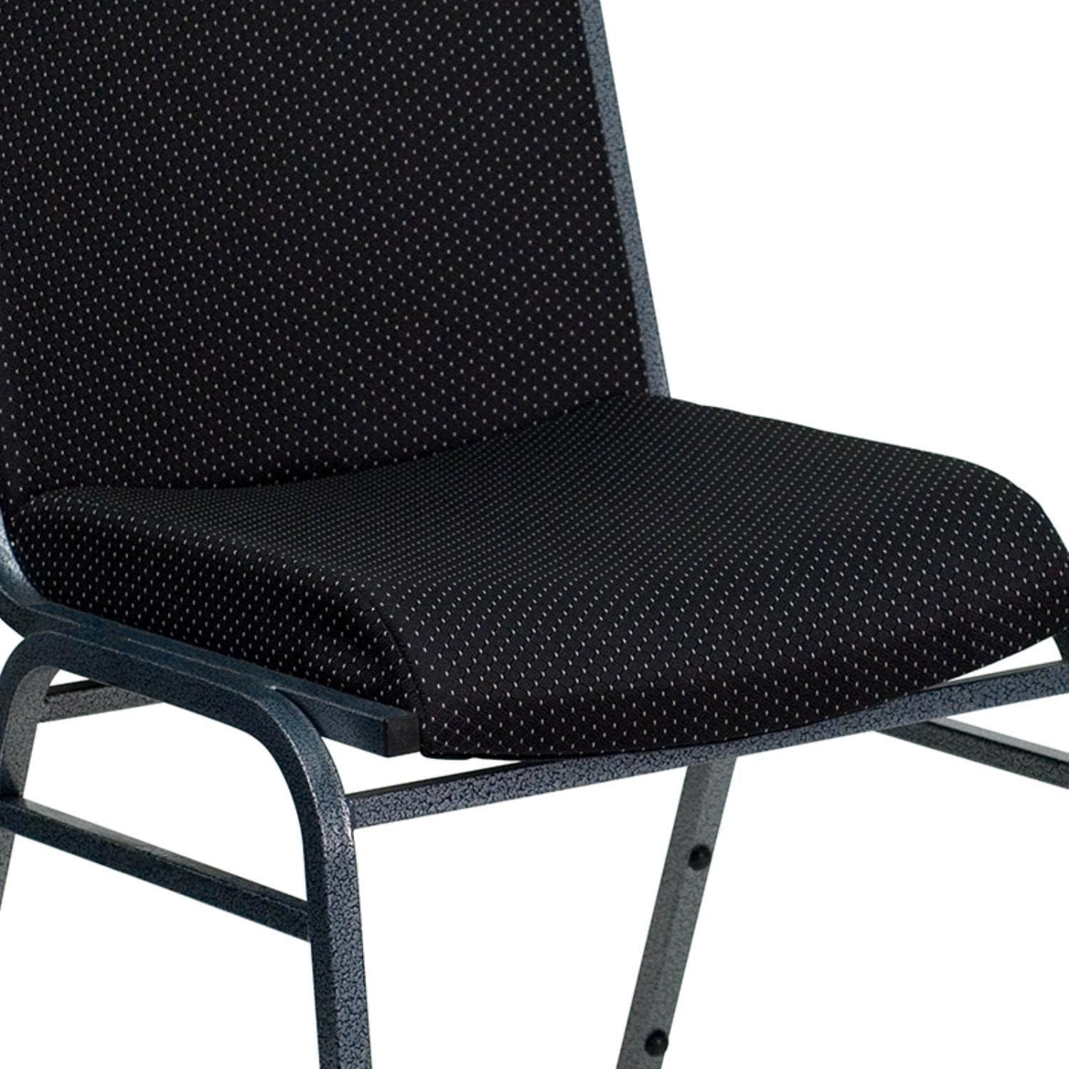 Flash Furniture HERCULES Series Heavy Duty Black Vinyl Stack Chair