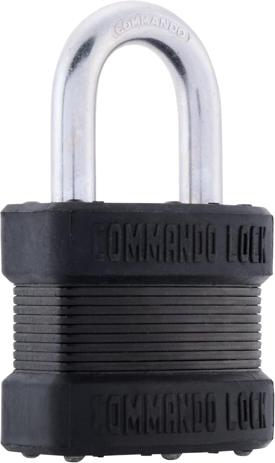 High-Security Black Steel Padlock Set with Anti-Pick Technology, 4 Pack