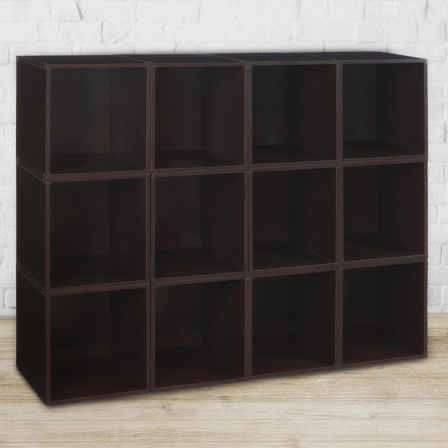 Niche Cubo Storage Organizer Open Bookshelf Set- 6 Cubes- Cherry