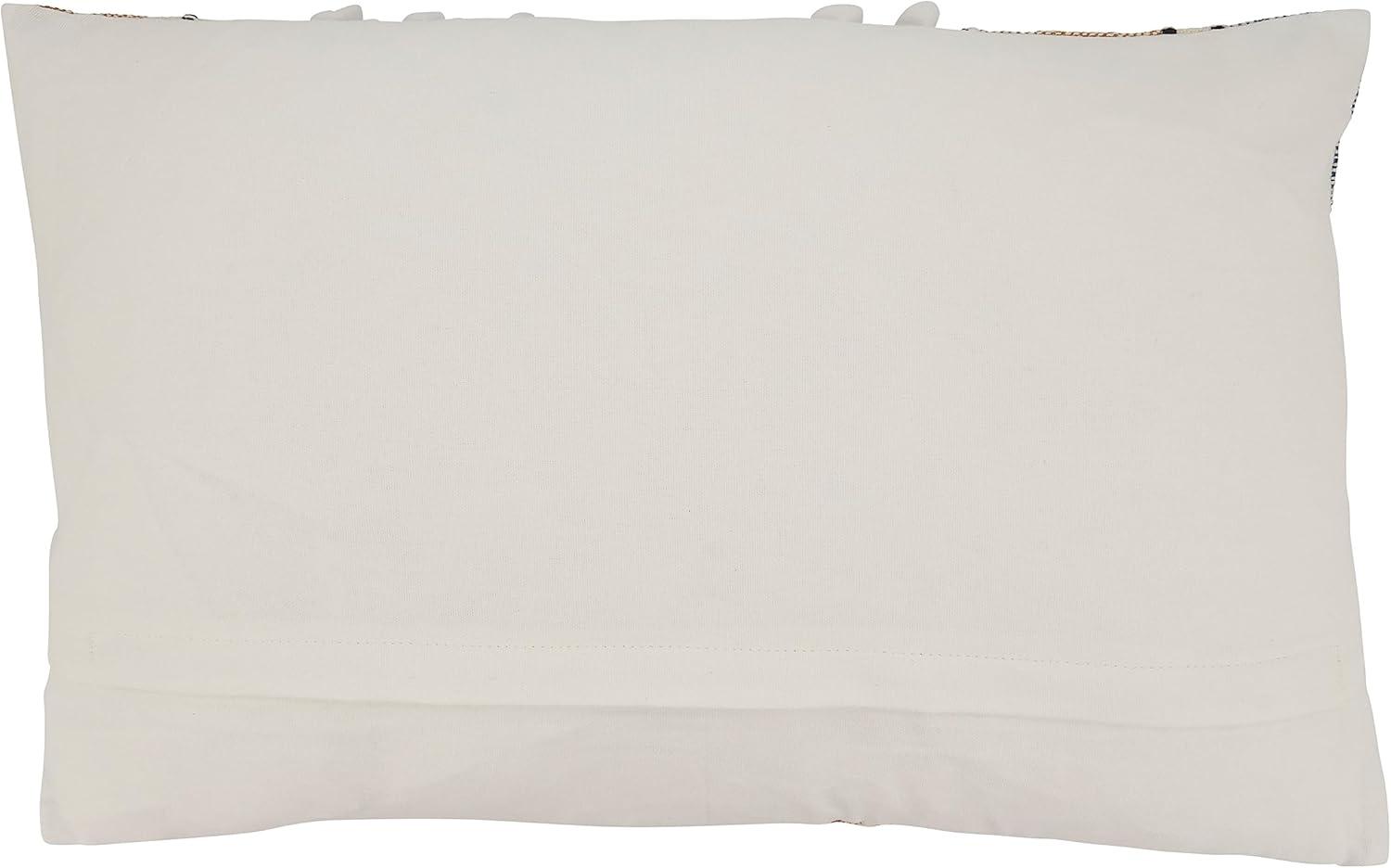 Saro Yari Collection Striped Cotton Throw Pillow