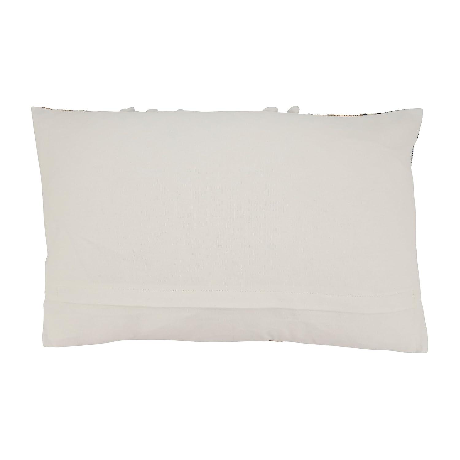 Saro Yari Collection Striped Cotton Throw Pillow