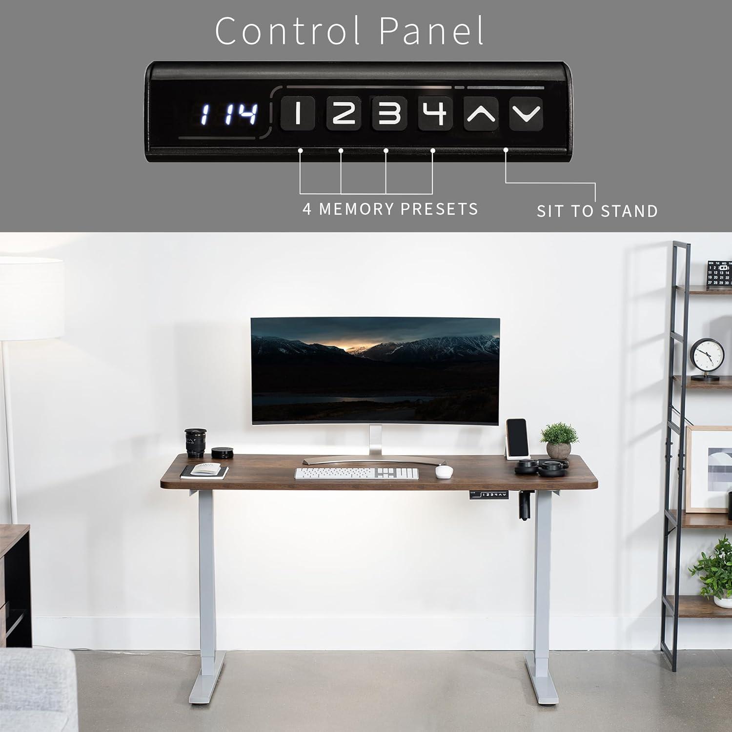 Vivo VIVO Single Motor Electric Desk with Push Button Memory Controller