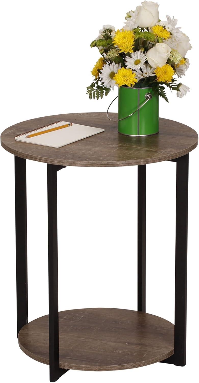 Household Essentials Jamestown Round End Table