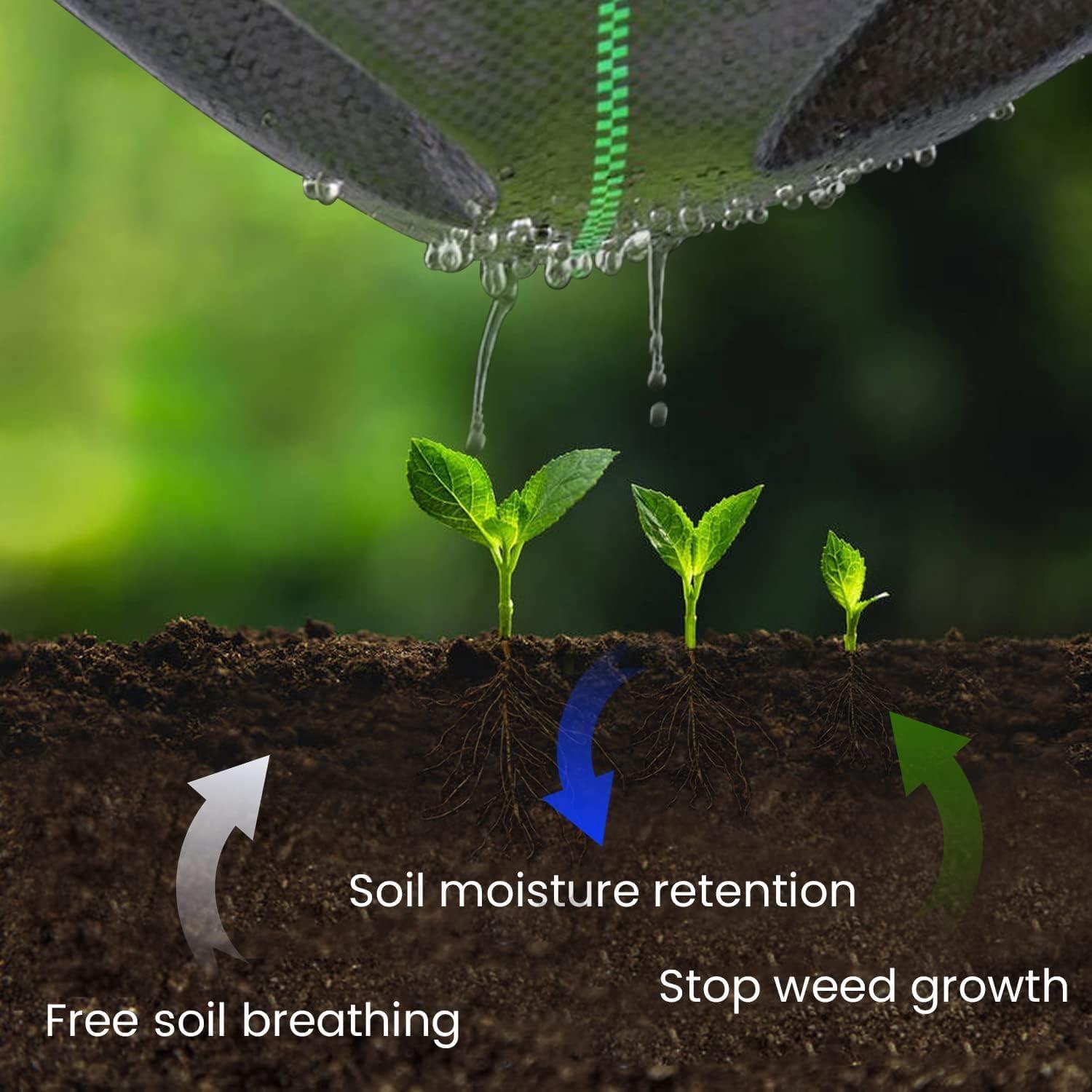 4ft x 100ft Weed Barrier Landscape Fabric Heavy Duty Premium Weed Control Fabric Durable & Eco-Friendly Weed Block Gardening Mat Landscaping Fabric