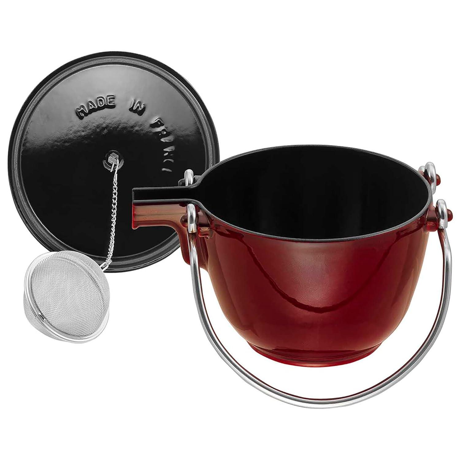 Staub Cast Iron 1-qt Round Tea Kettle