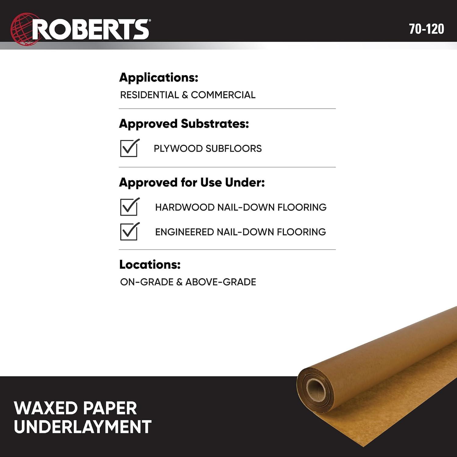 Heavy Duty Waxed Paper Underlayment Roll for Wood Flooring