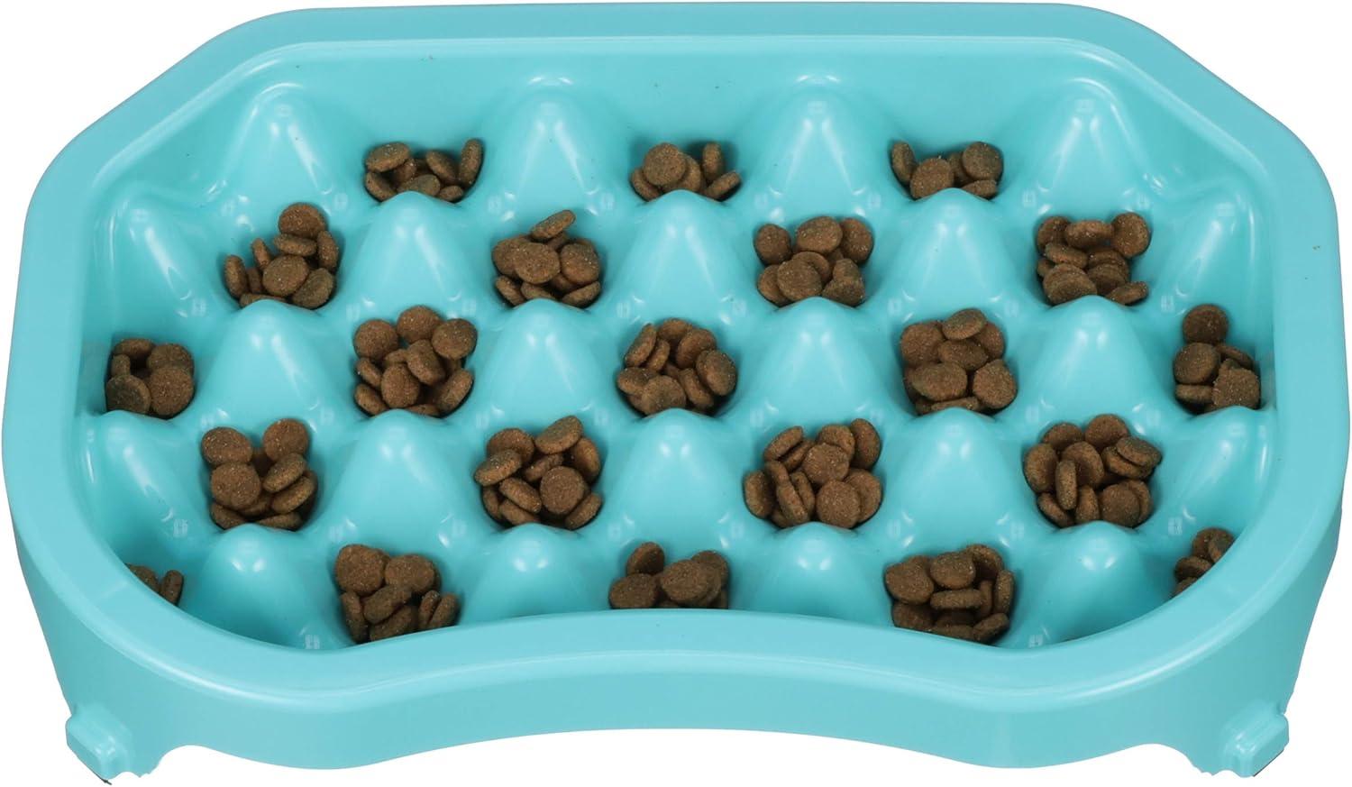 Neater Pet Brands Neater Slow Feeder to Improve Digestion, Stop Obesity, and Slow Down Eating, 6 Cups, Aquamarine