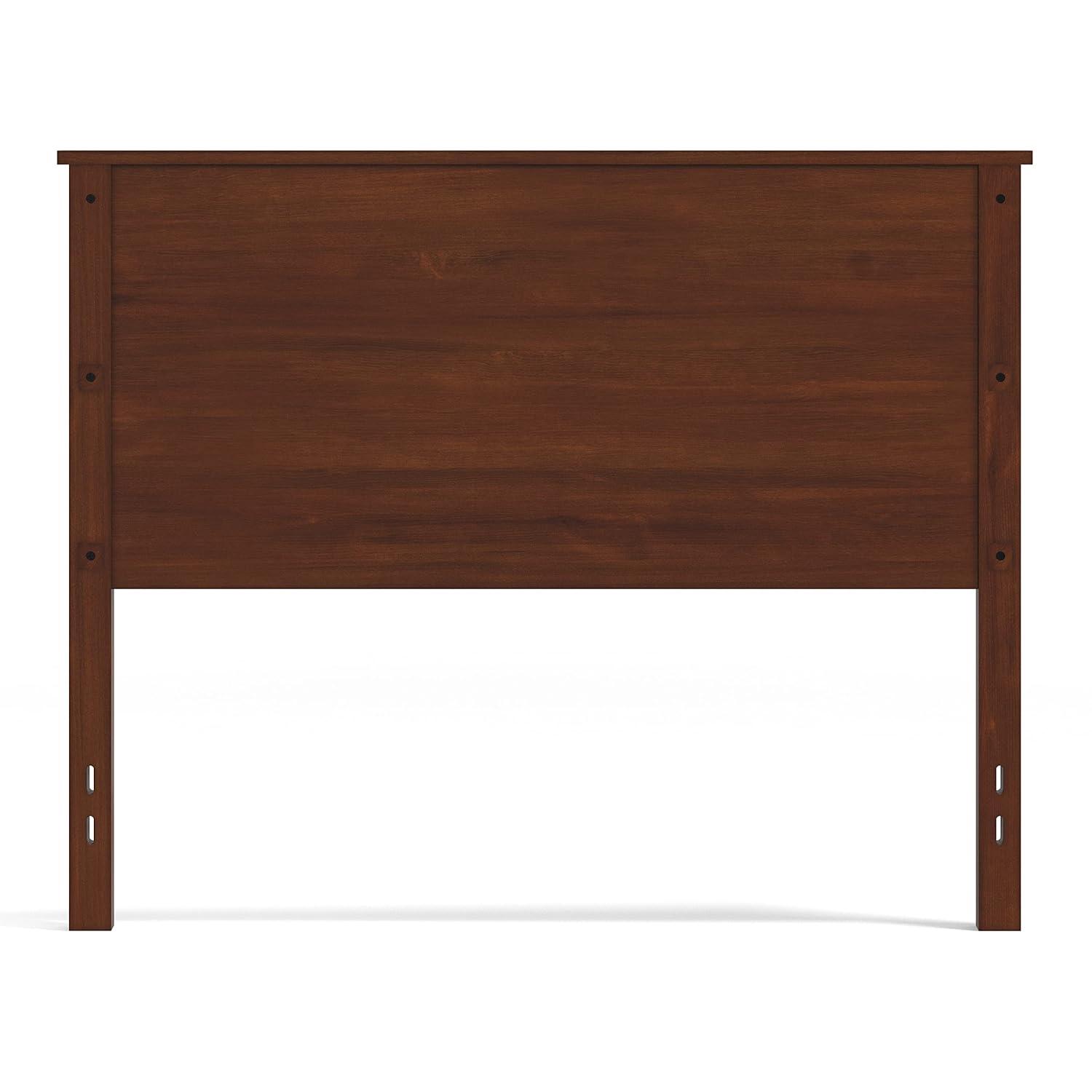 Glenwillow Home Farmhouse Style Wood Panel Headboard in Black, Full Size