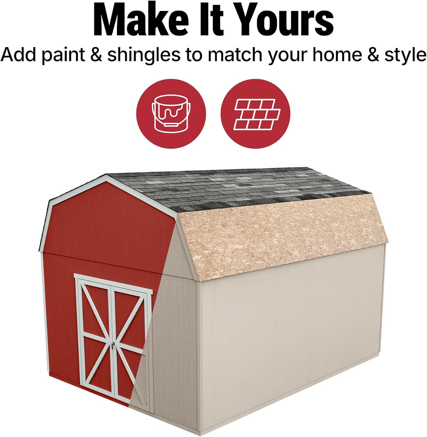 Handy Home Hudson Wood Storage Shed