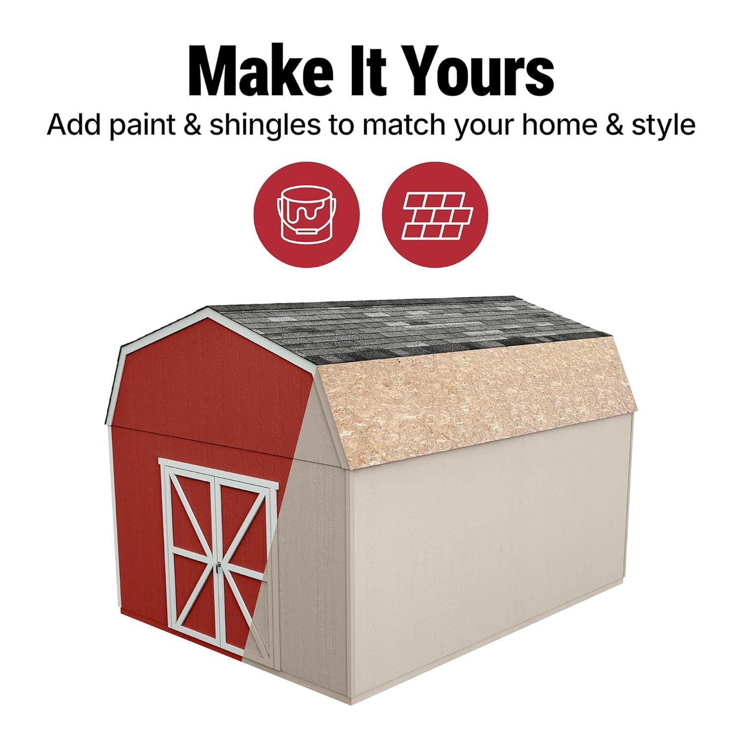 Handy Home Hudson Wood Storage Shed