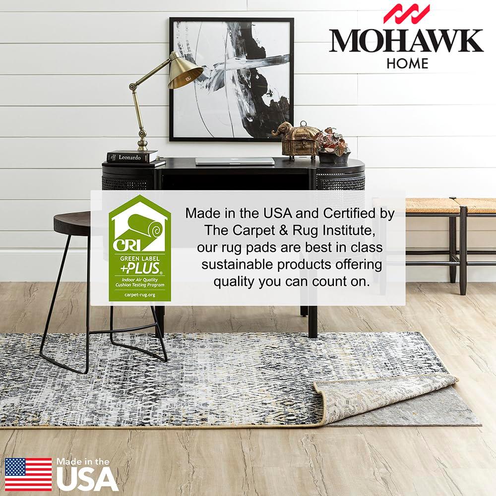 Mohawk 2'5"x8' Runner Premium Dual Surface Rug Pad Natural: Skid-Resistant, Gray, Rectangle, Polyester