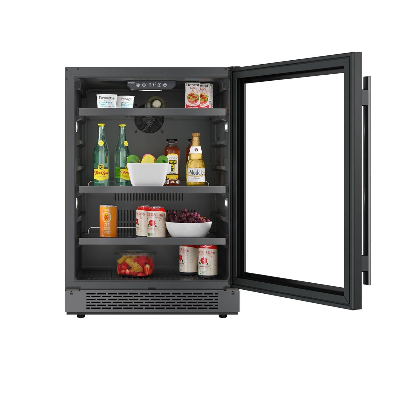 Avallon Abr242rh 24" Wide 140 Can Energy Efficient Beverage Center - Panel Ready Solid