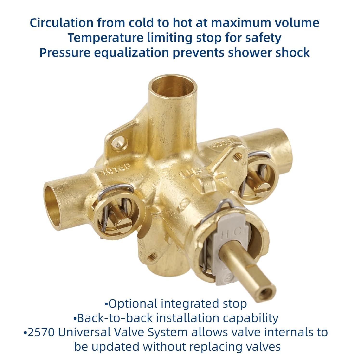 M-Pact Posi-Temp IPS Connection Pressure Balancing Valve