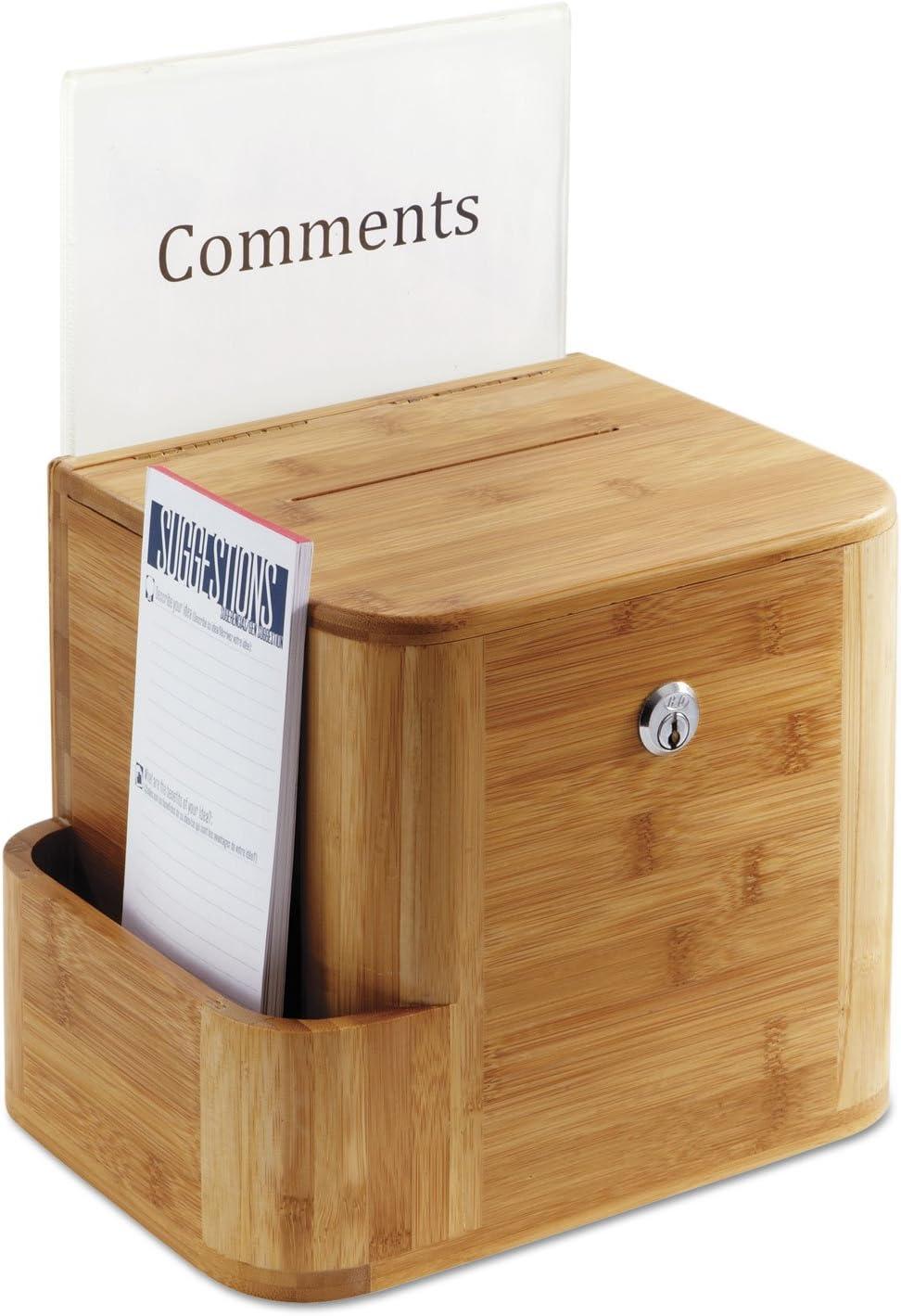 Safco, SAF4237NA, Bamboo Suggestion Box, 1 Each, Natural