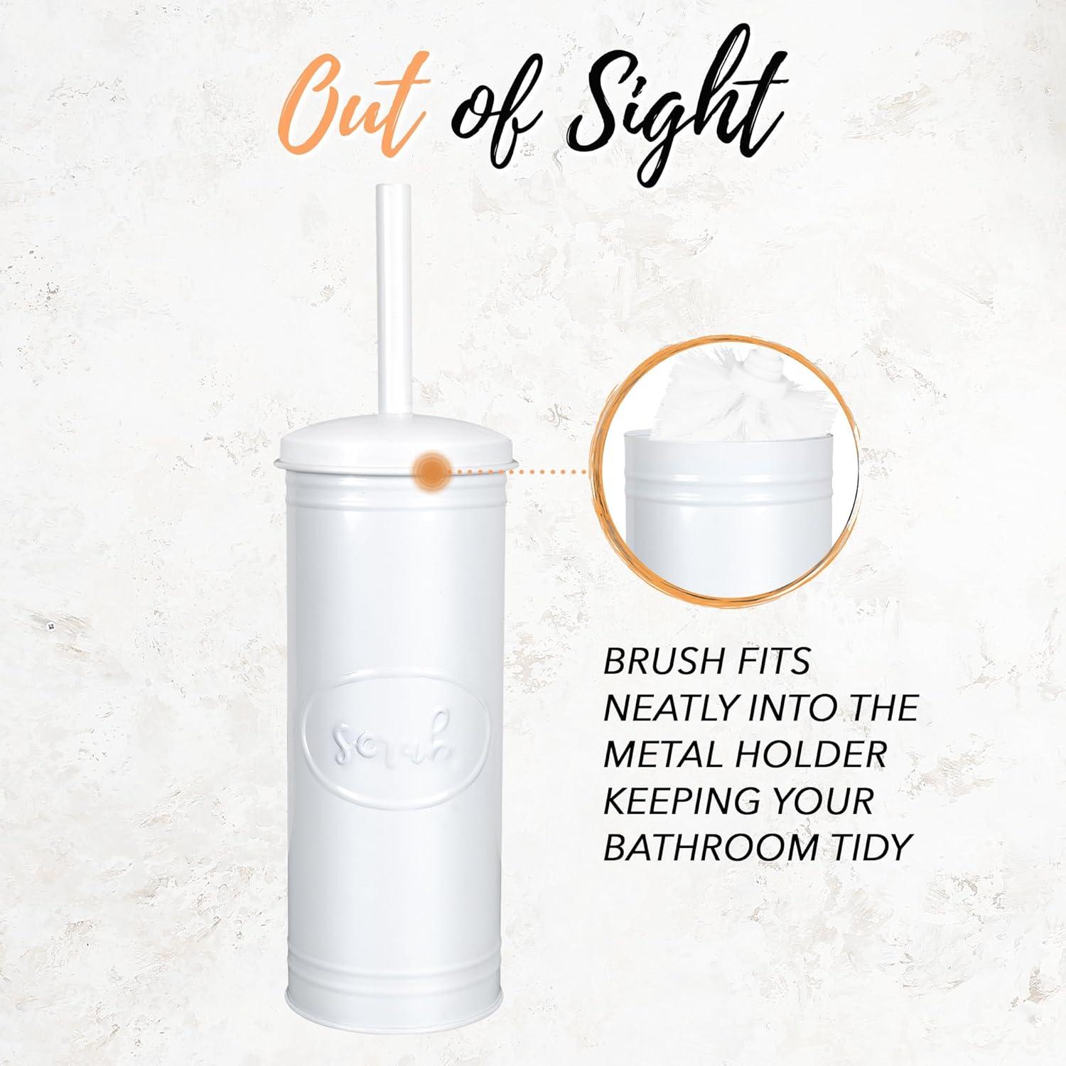 Autumn Alley Metal Toilet Brush And Holder