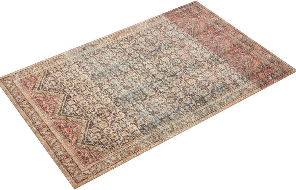 Loloi II Loren Collection LQ-17 Charcoal / Multi Oriental Area Rug 3'-6" x 5'-6"