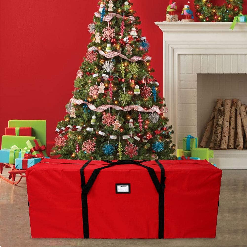 Extra Large Red Oxford Christmas Tree Storage Bag with Handles