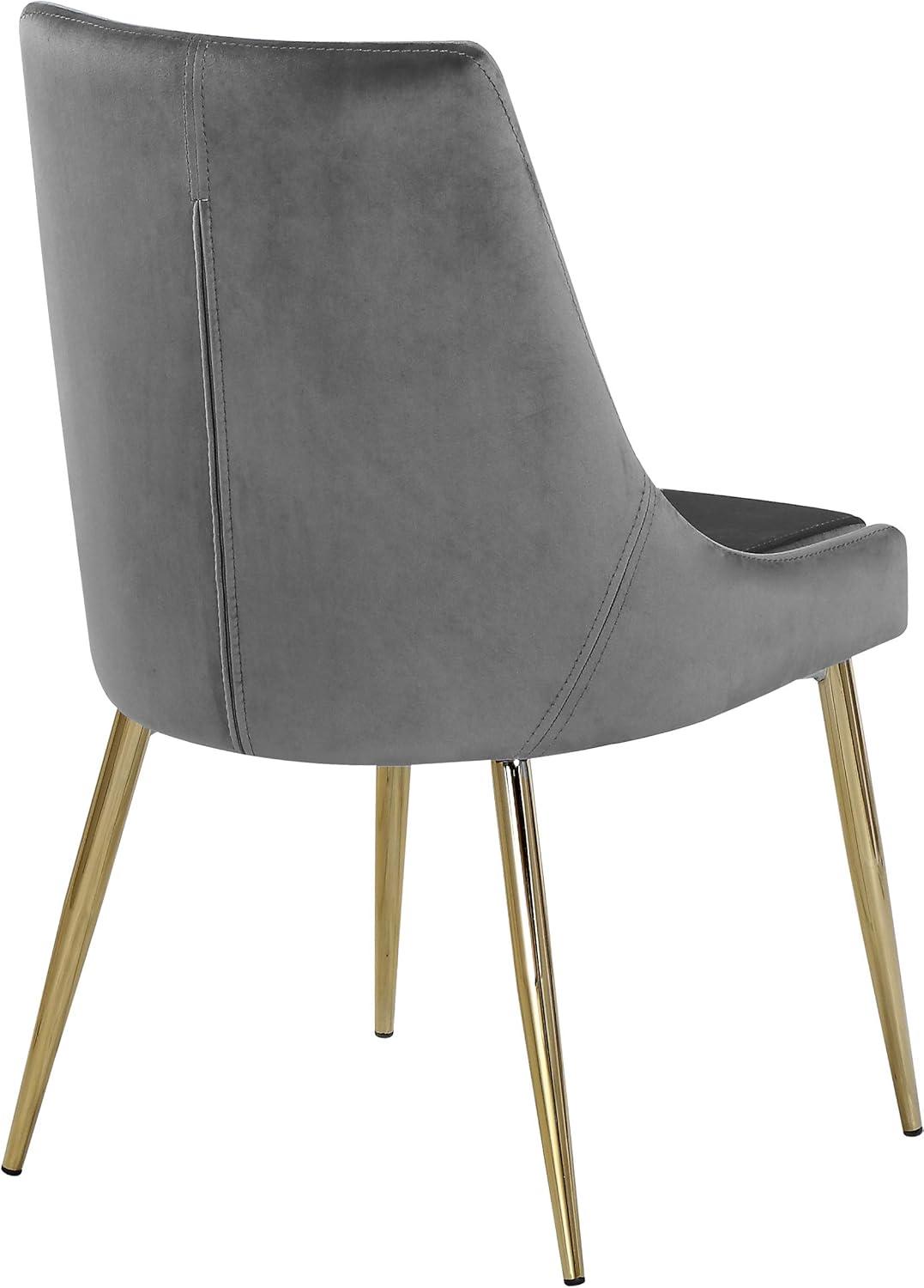 Meridian Furniture Karina Gray Velvet Dining Chair (Set of 2)