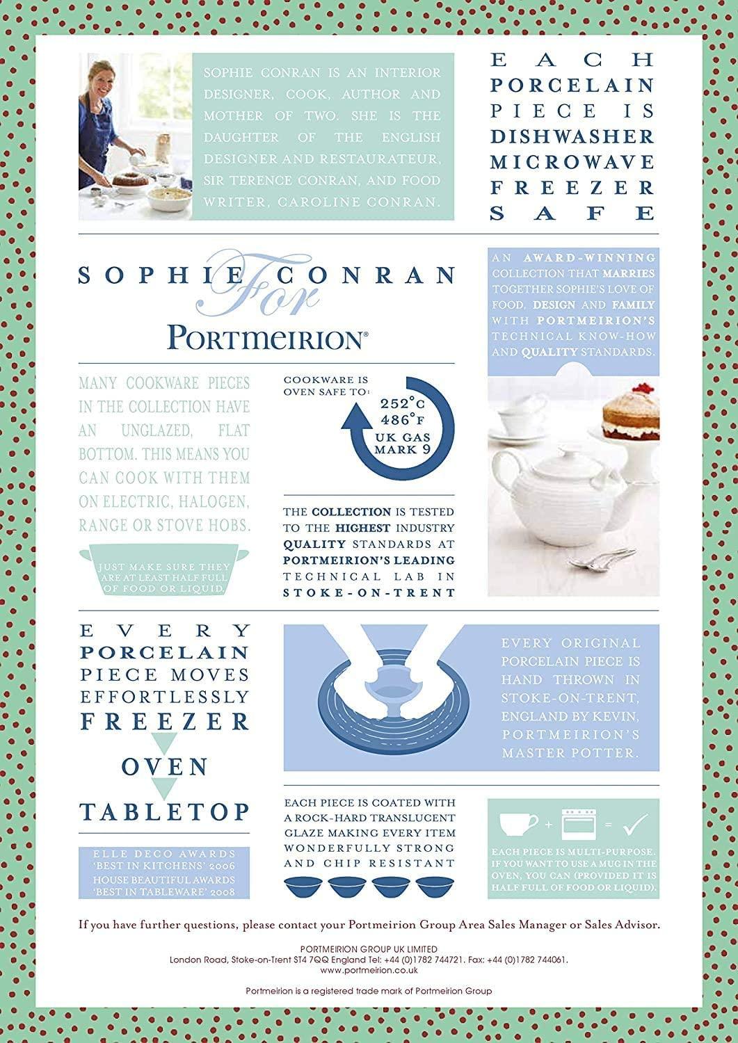 Portmeirion Portmeirion Sophie Conran White Melamine Sandwich Tray 13.5"X9"