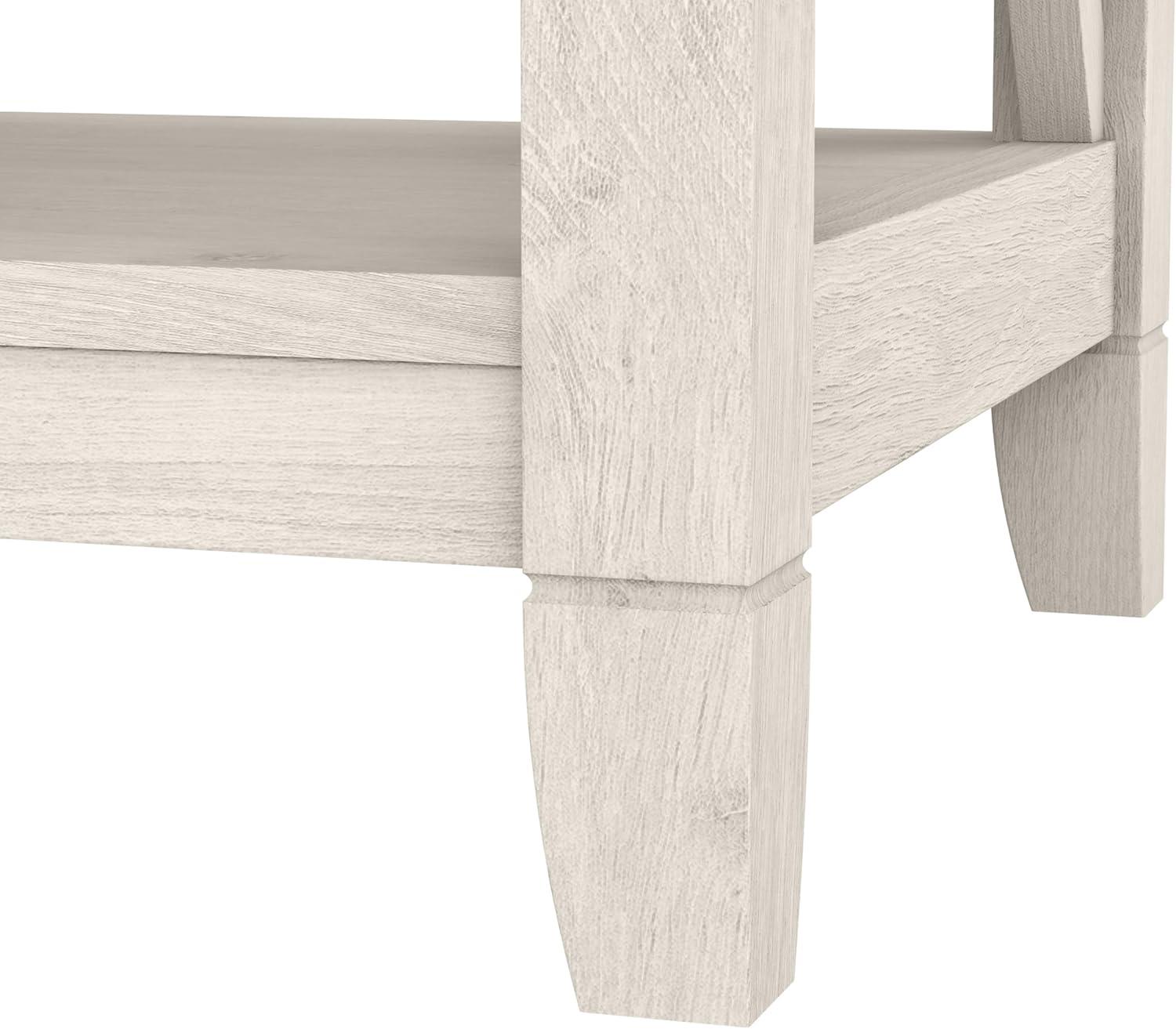 Bush Furniture Key West End Table, Linen White Oak