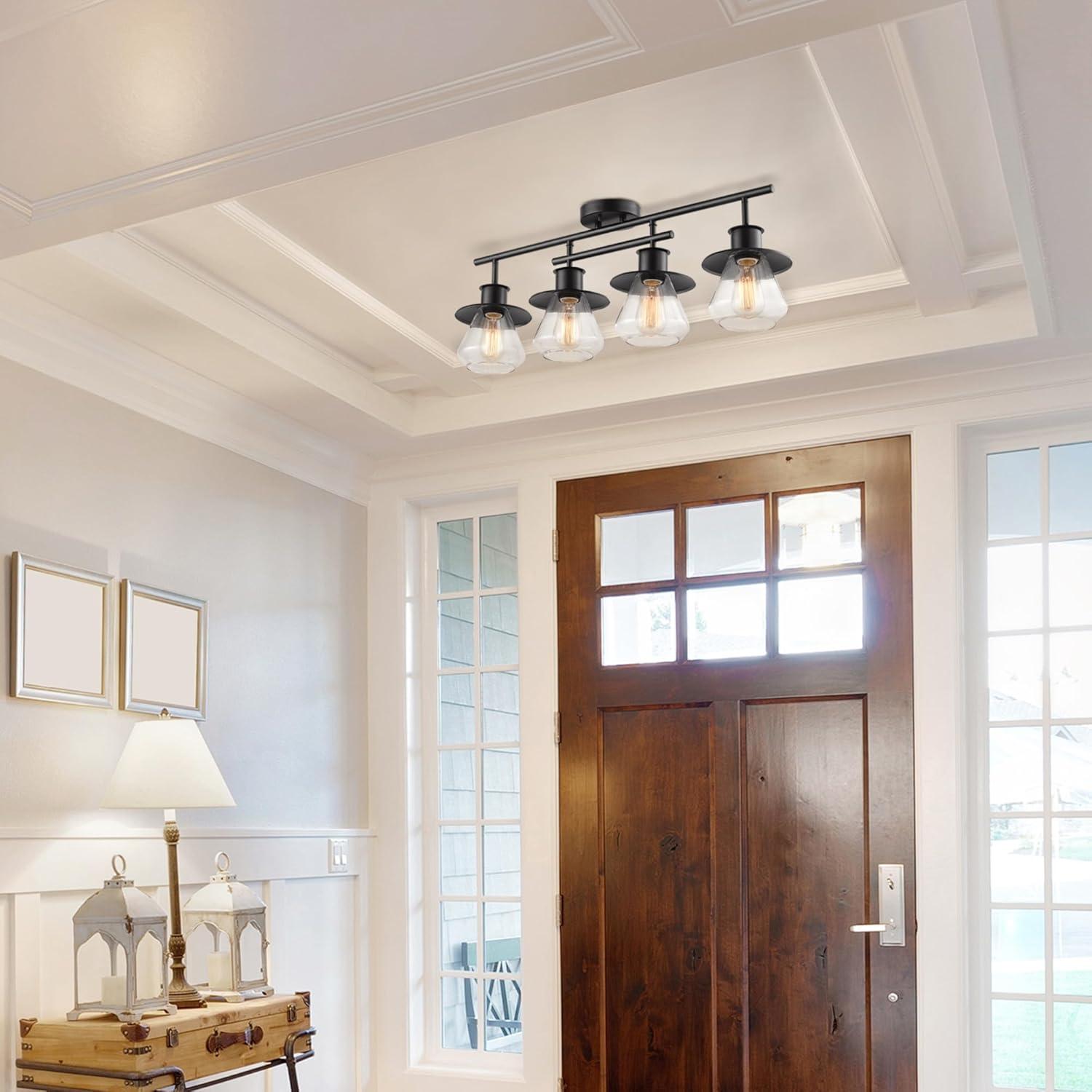 Globe Electric Nate 4-Light Dark Bronze Track Lighting Kit, 59530