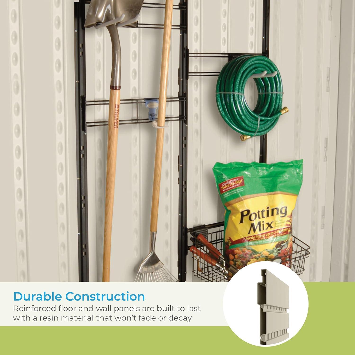 Suncast Suncast Outdoor Vanilla Resin Storage Shed