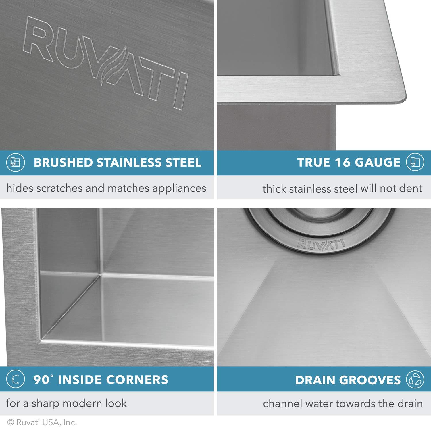 Nesta 32'' L Undermount Single Bowl Stainless Steel Kitchen Sink