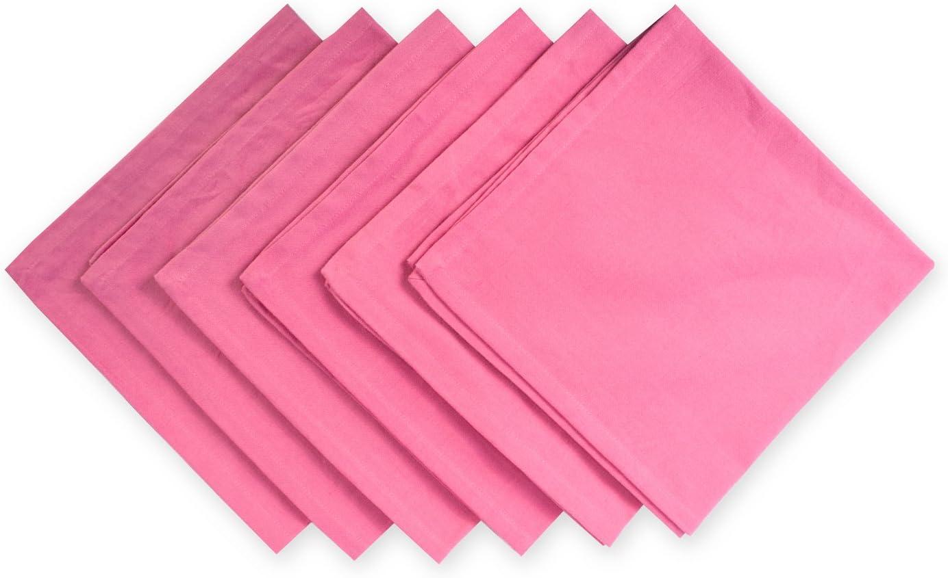 Flamingo Pink 20x20 Cotton Napkin Set of 6