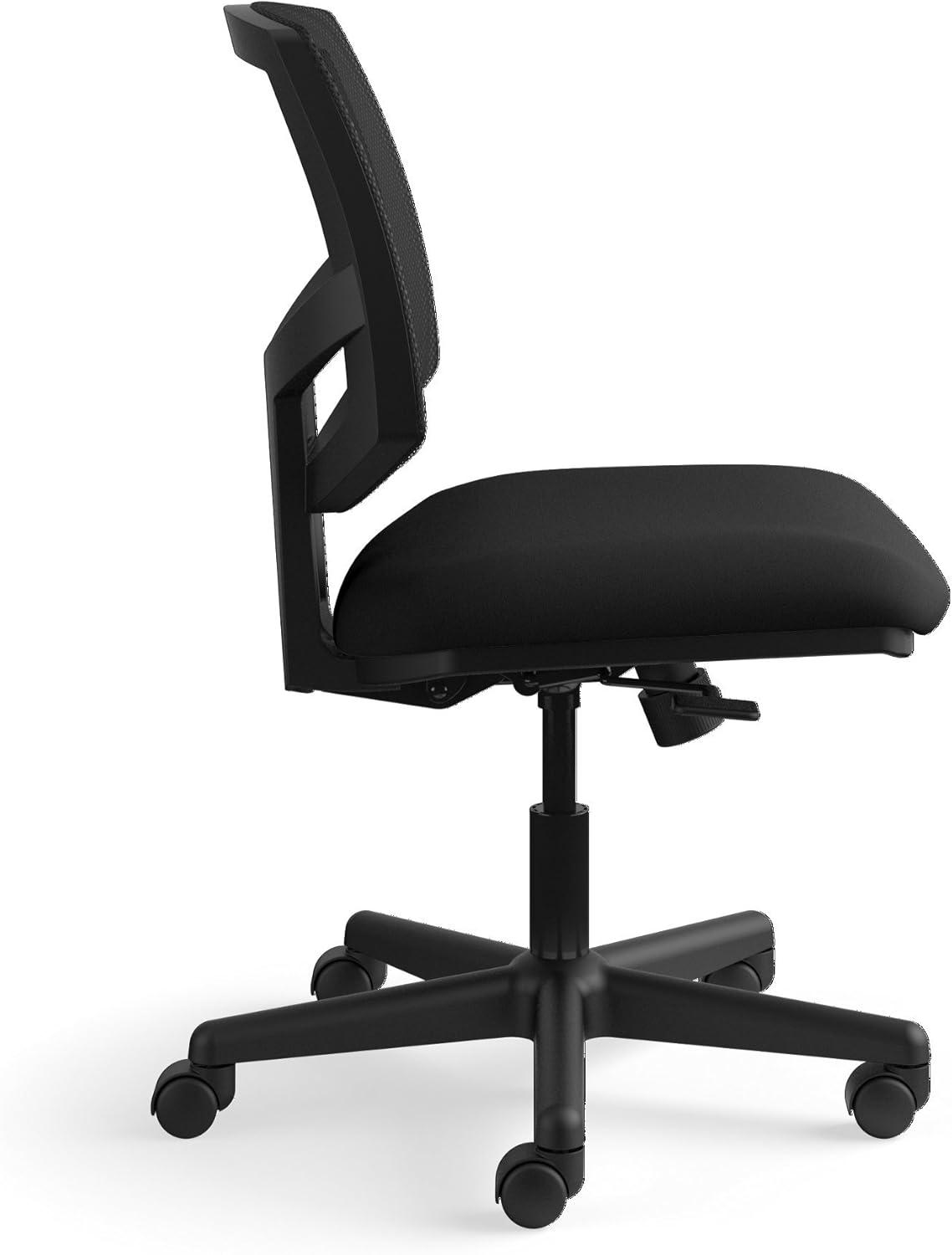 HON H5713.GA10.T Volt Series Mesh Back Task Chair with Synchro-Tilt, Black Fabric