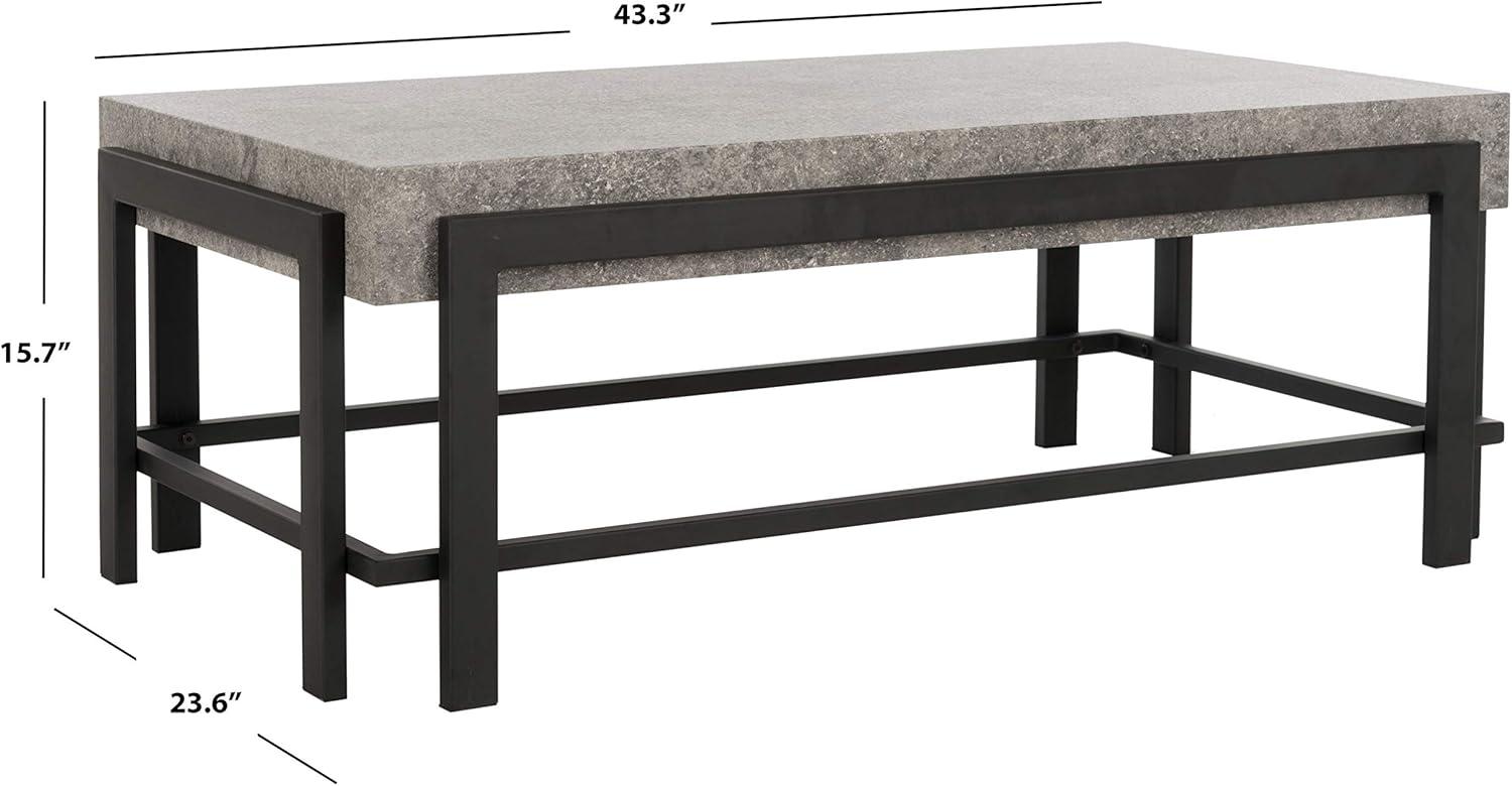 Oliver Coffee Table - Dark Grey/Black - Safavieh