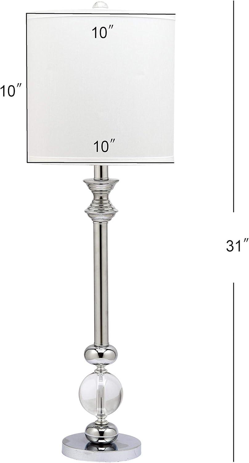 Erica Crystal Candlestick Lamp W/ USB Port (Set of 2) - 31 Inch Height - LIT4164 - Crystal - Safavieh