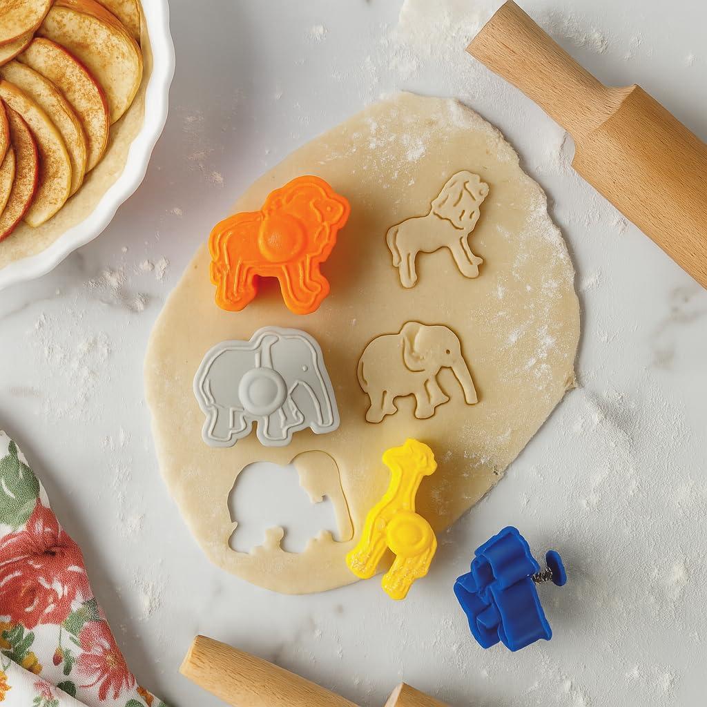 Mrs. Anderson’s Baking Animal Cracker Cookie Cutters, BPA Free, Set of 4