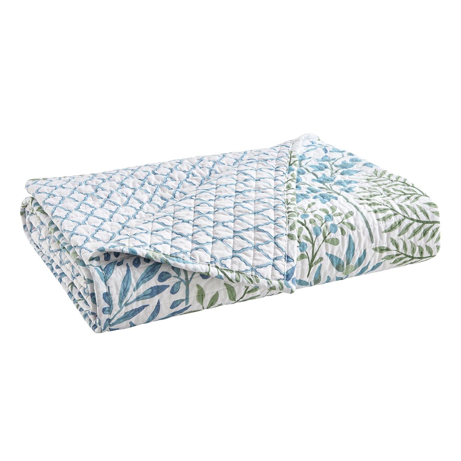 English Forest Natural  Quilted Throw - Levtex Home