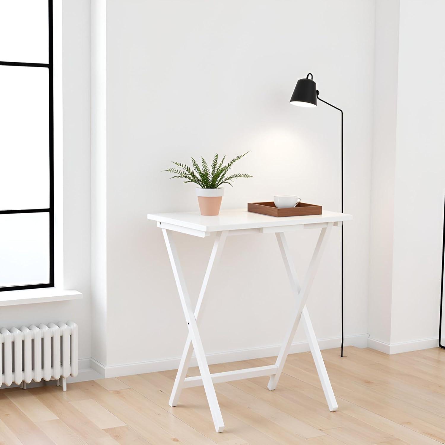 Yu Shan Co. USA, Ltd. 19'' Solid Wood Rectangular Portable Folding Table