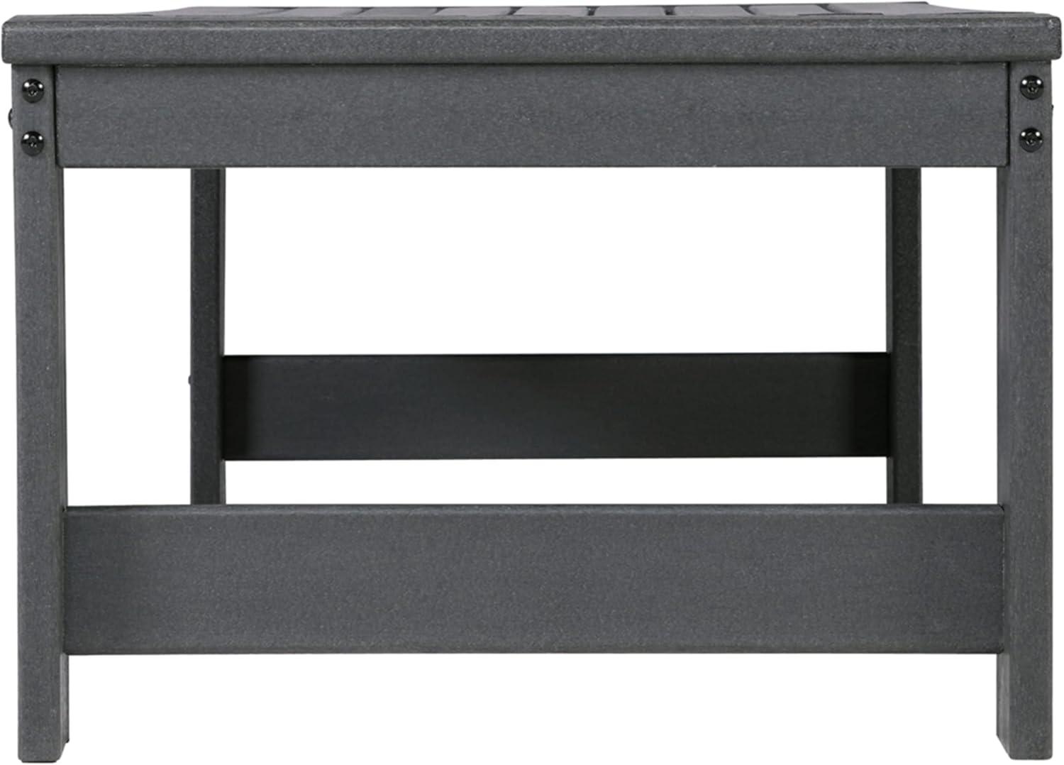 Signature Design by Ashley Casual Amora Outdoor Coffee Table  Charcoal Gray