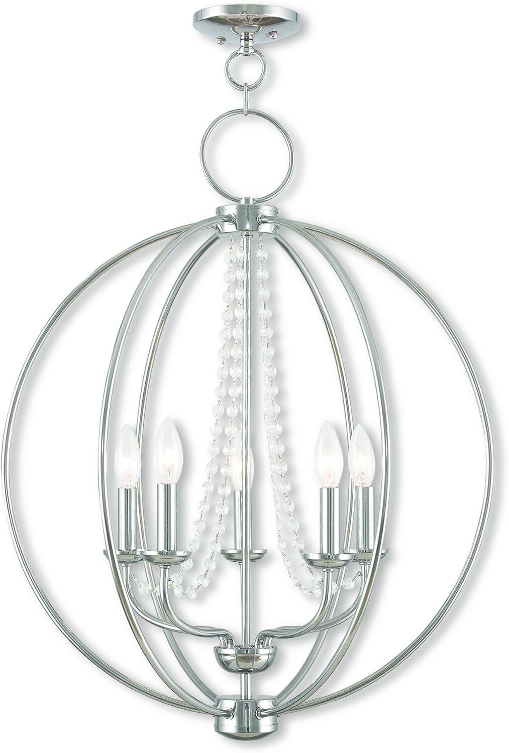 Livex Lighting Arabella 5 - Light Chandelier in  Polished Chrome