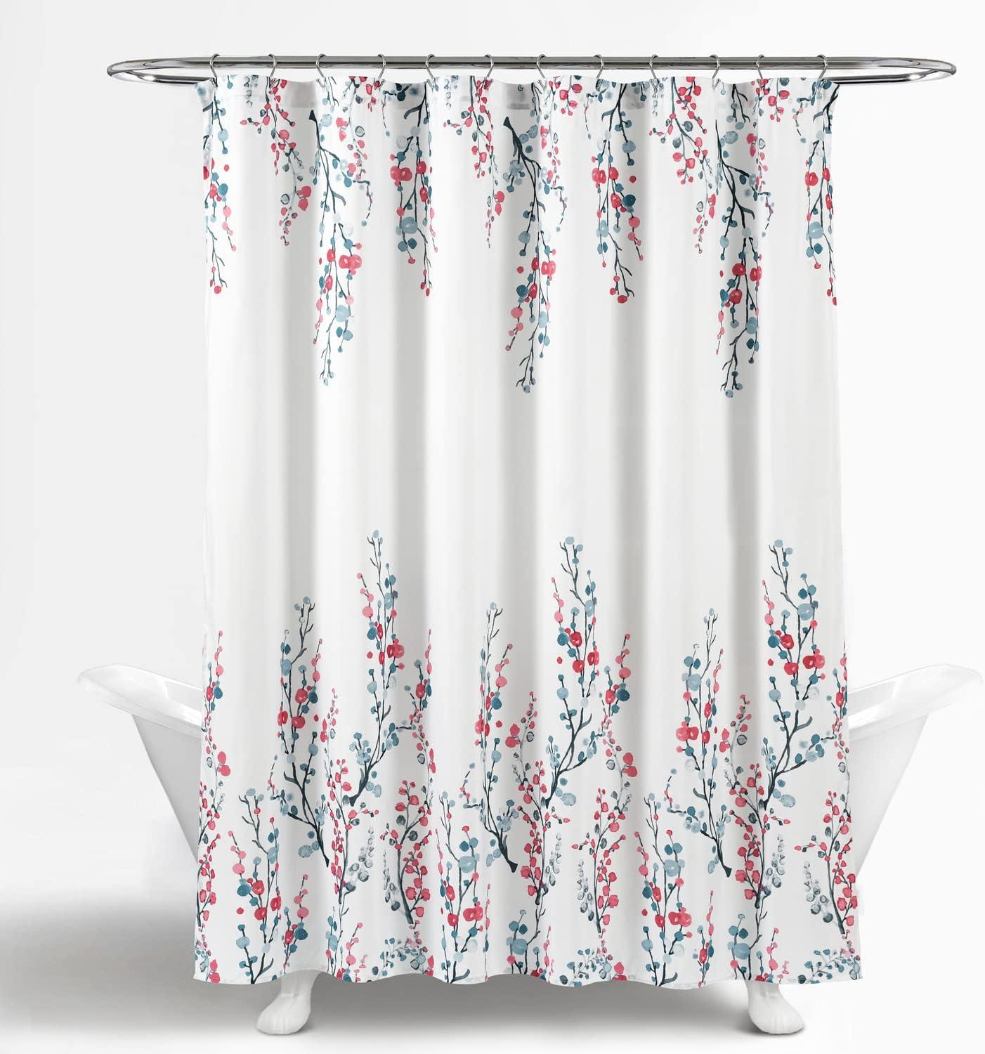 Mirabelle Watercolor Floral Floral Shower Curtain