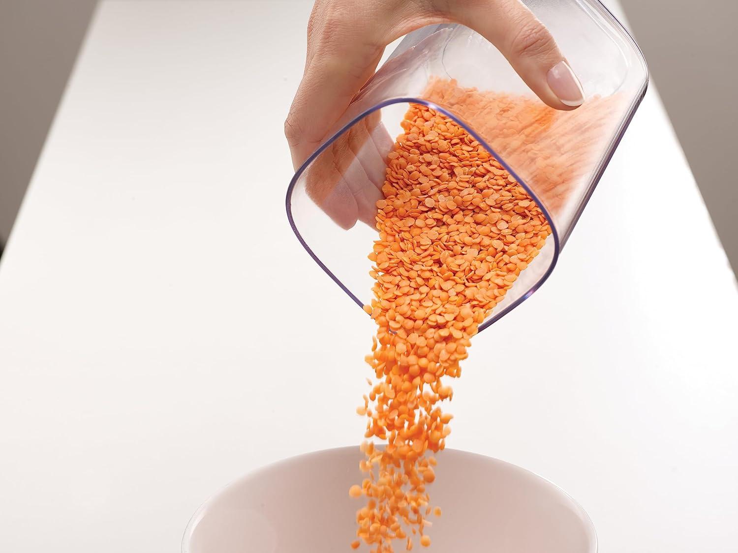 Joseph Joseph Podium 10pc Storage Container Set - Sky: Airtight, Stackable, Food Storage Canisters, 2-Year Warranty