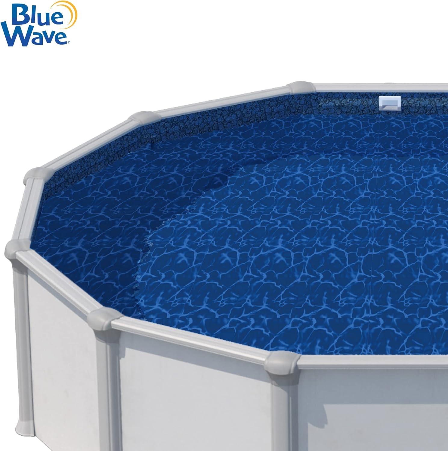Pebble Cove 18 ft Round Blue Vinyl Pool Liner