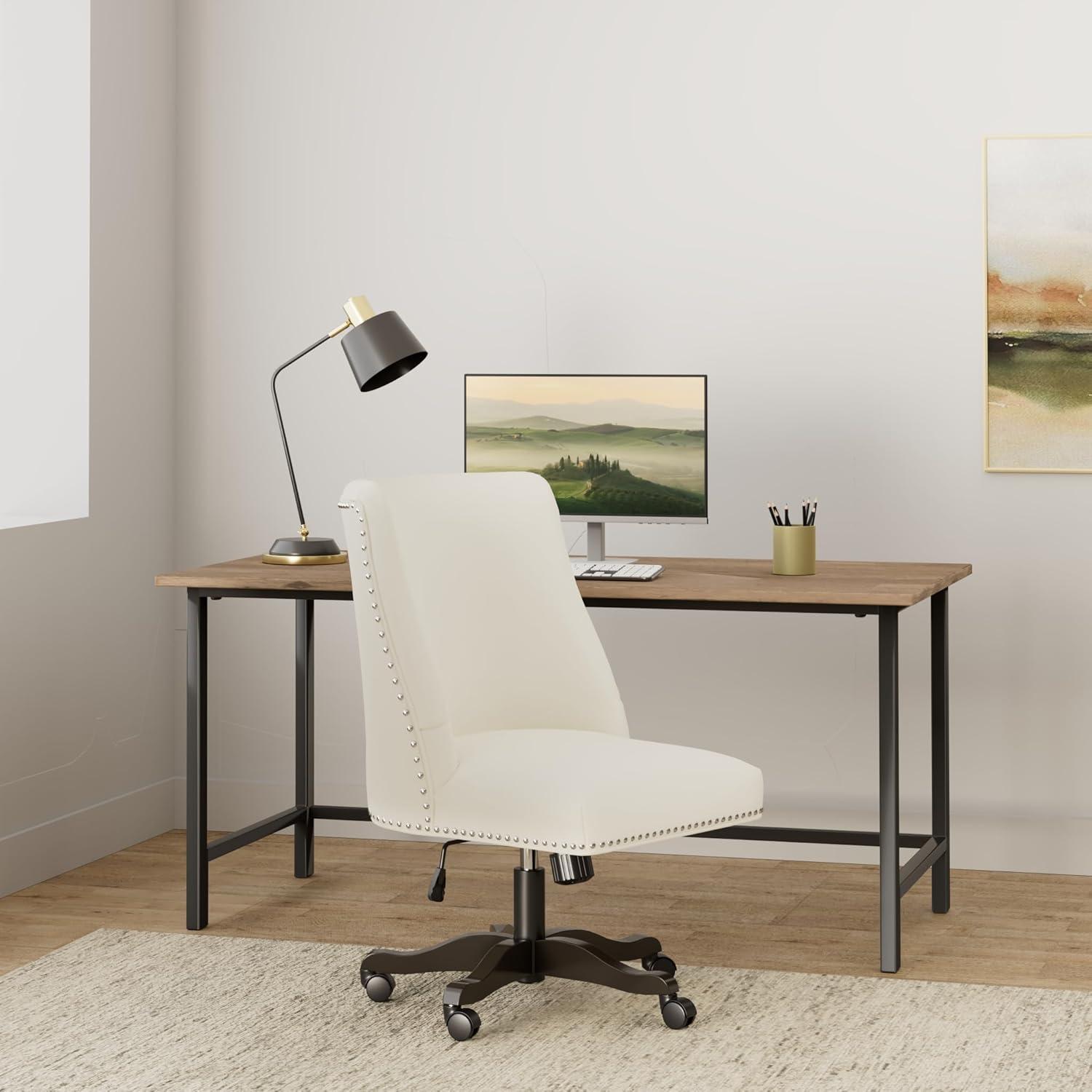 Scarlet Desk Chair - Creme - Safavieh