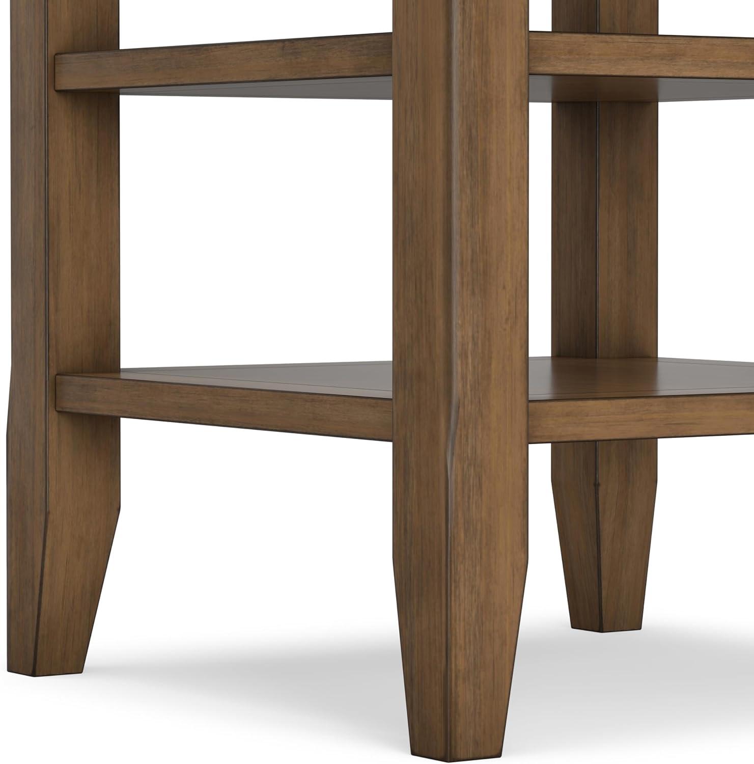 Lark Manor™ Solid Wood Transitional Table with Open Shelves