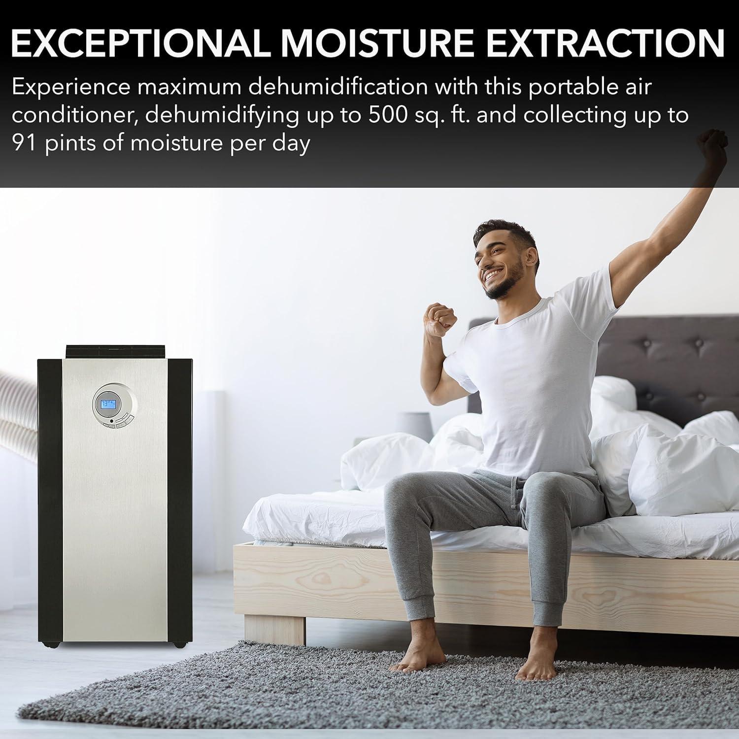 Whynter Whynter 14000 BTU Dual Hose Portble Air conditioner for 500 sq. ft. with 3M Filter