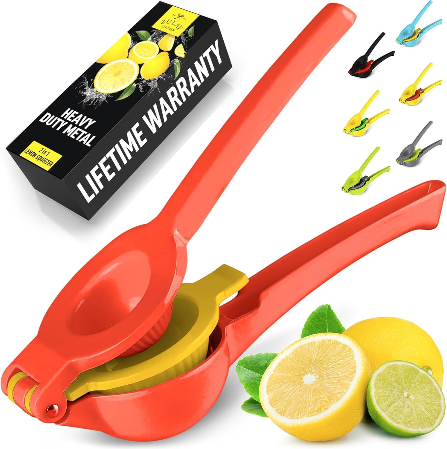 Zulay Kitchen Zulay Kitchen 2-in-1 Manual Lemon Squeezer Manual Juicer Citrus Press