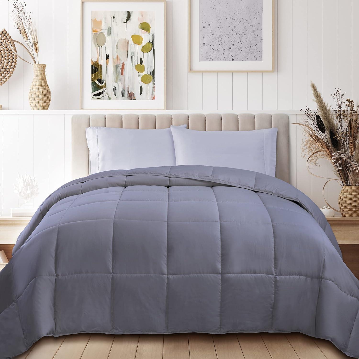 Superior Classic Comforter Reversible Medium Weight Down Alternative Bedding