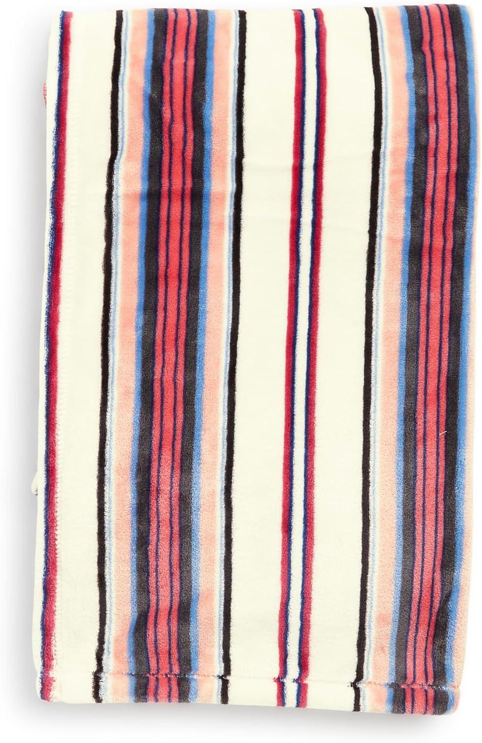 Bohemian Stripe Fleece Weighted Throw Blanket