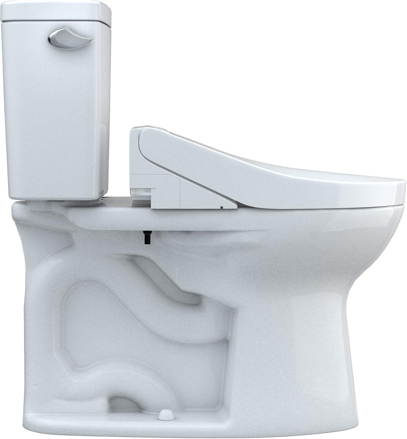 Drake® 1.28 GPF Water Efficient Elongated Two-Piece Toilet with Tornado Flush® (Seat included)